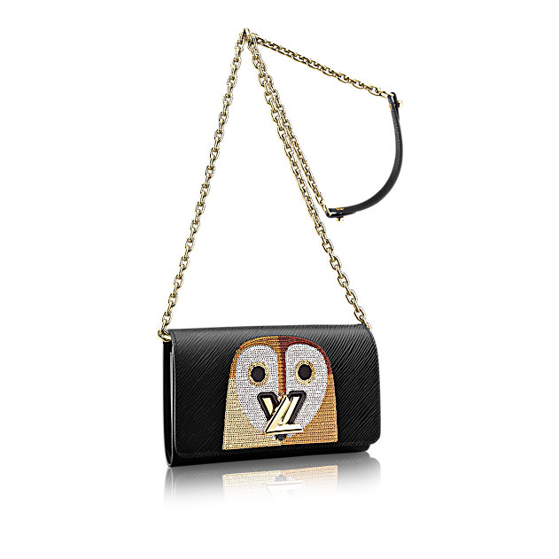 Louis Vuitton EPI Sequin Bird Twist Chain Wallet