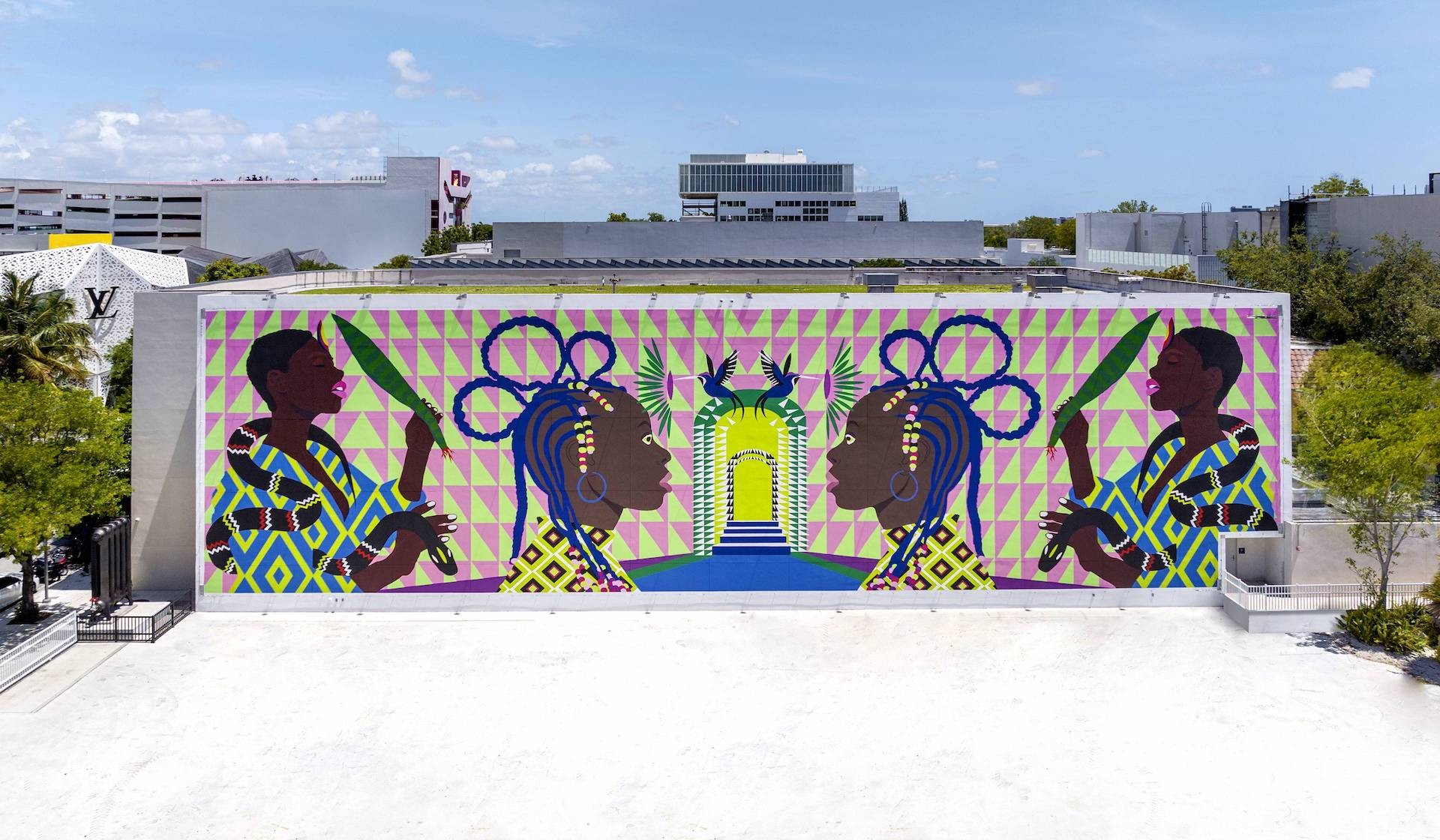 Massive Criola mural added to Miami Design District - See Great Art